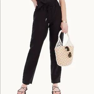 J.Crew linen blend pants. Highrise Front rise 11” Inseam 30” Leg opening 14”